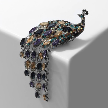 Brooch "Bird" Pavlinen, Color in silver