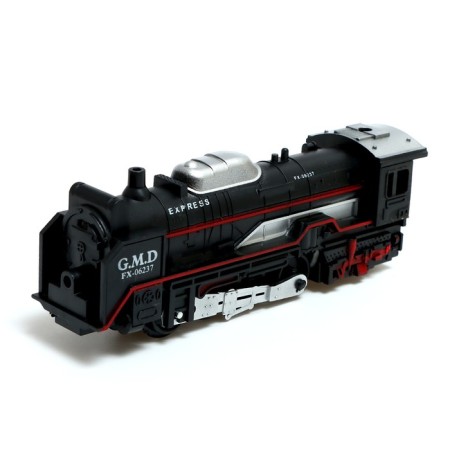 Classic railway, works from batteries, train and 4 cars in the kit-4