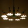 Luracia chandelier 8he27 40W green-white 88x88x37-72 cm Bayerlux