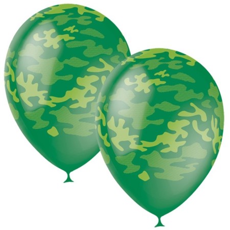 Latex ball 12 "Militari", decorator, 5-sided, set 25 pcs.
