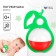 A rattle "Pear", color mix, Aelita