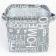 Organizer for storage, coffee for linen waterproof "Pattern", 14.5 x 13.7 x 14 cm.