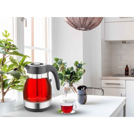 Electric kettle Pioneer KE802G, glass, 2200 watts, 1.7 l, black-9