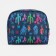 Lightning cosmetic bag, external pocket, blue color