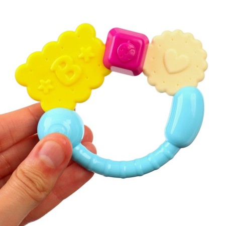 A set of rattles "Sweets", with elastic elements, 3 pcs, crumb I-6