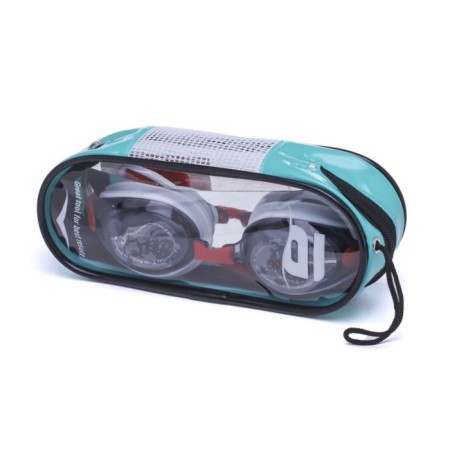 ATEMI M509 swimming glasses, silicone, red/white-4