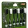 Set of 6 toothbrushes, 10,000 bristles, green, soft stiffness