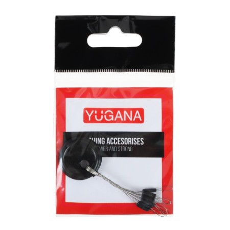 Silicone Stop Yugana "Cylinder", Size S, Black, 9 pcs.