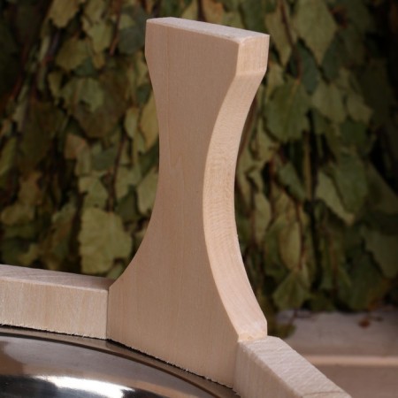 A gang made of linden, 5 l, two -handed, stainless insert-4