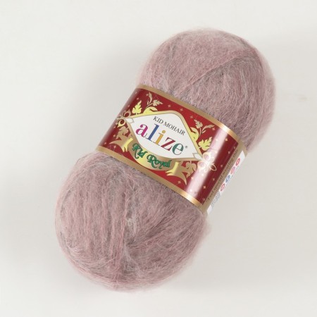 Yarn "Kid Royal 50" 62% moher, 38% polyamide 500m/50g (541 mink)-1
