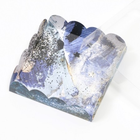 Box for cookies, "lapis lazuli", 12 x 12 x 3 cm-2