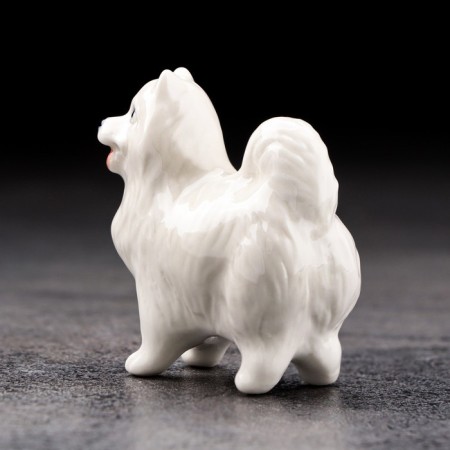 Suvenir "Samoyed", handmade, porcelain-2