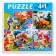 Set of puzzles 4 in 1 “Dinosaur Adventures”, 9.16, 25, 36 elements