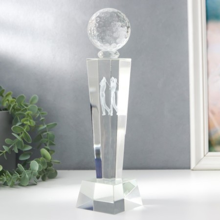 Souvenir Glass "Award Cup - Golf" 25x6.5x6.5 cm-3