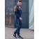 Sports costume men's ise, size 46, khaki color, dark blue