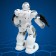 Gardian robot, radio -controlled, gestures, light, sound, with a battery