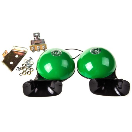 Sound signal SkyWay 003 Meshuba Horn, D = 120 mm, 12 V, 110 DCB, Green, set 2 pcs, S07601003