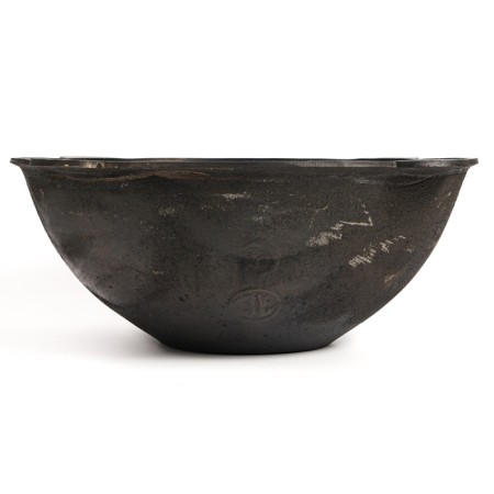 Cast iron cauldron, 16 l, flat bottom, aluminum cover-2