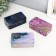Rectangular metal casket "Colored marble with golden cracks" mix 6.5x3.8x11.5 cm