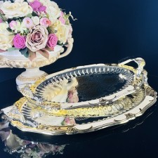 Set of trays Lenardi, oval, 2 pcs