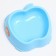 Plastic curly bowl 17.5 x 17.5 x 5.5 cm, blue