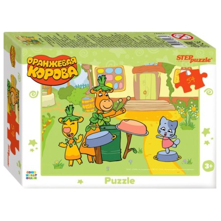 Puzzle "Orange Cow", 54 elements, mix-2