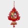 Decorative decoration (suspension) "New Year tree with friends" 40.5x25.5 cm