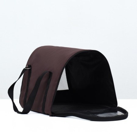 Flip-frequency bag, size m, 43 x 27 x 30 cm, brown-3