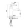 Comer for the Accoona A96105W sink, single -leaf, brass, color gold