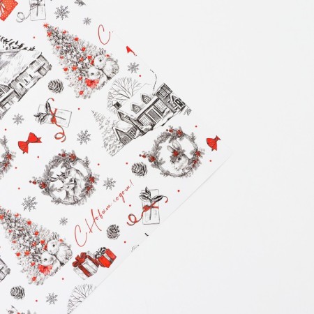 Glossy packaging “New Year's chic”, 70 x 100 cm, New Year-3
