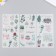 Stickers for creativity Paper "Plants in pots" set 3 sheets 10x20 cm