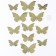 Set for decorating "butterflies" with patterns, set 12 pcs, color silver