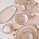 Porcelain Oval Magistro Mediterana, 33.5 × 17cm, beige color