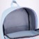Women's backpack made of artificial leather, textura, blue color