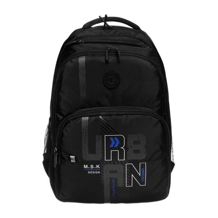 Youth backpack 45 x 32 x 23 cm, Grizzly, ergonomic back, black/blue-2