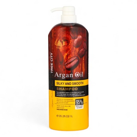 Argan oil and coffee shampoo 1000 ml with a dispenser