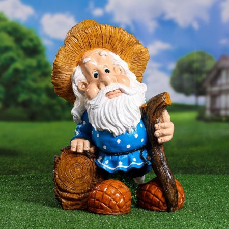 Garden Figure "Dwarf Lesovik" 35x27x49cm