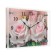 Carty clock is wall-mounted, interior "roses", silent, 30 x 20 cm