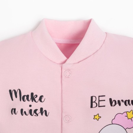 Nursery blouse, pink color/moon, height 56 ​​cm-1