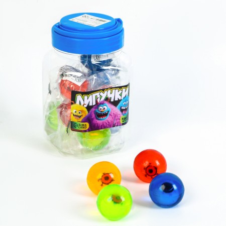 Velcro "eyes", the color of mix, in a jar-1
