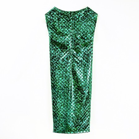 New Year! Carnival costume "sparkling snake", dress, gloves, mask, height 110-116 cm-9