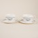 Set of Porcelain SL Home "House", 4 objects: 2 cups 275 ml, 2 saucers d = 15.5 cm, white color