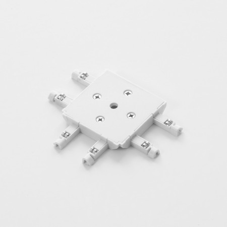 Connector SLIM "T-shaped" 4-filled white 0.7x4x2cm-1