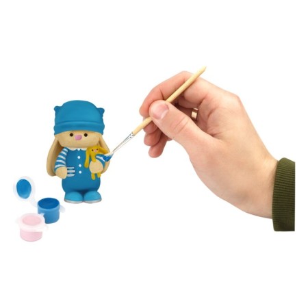 Set for painting from gypsum "kitten", figure height - 8.5 cm, with paints and brush-3