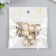 Buttons plastic for creativity on the leg "Pearl in a round frame" set of 10 pcs 2.1x2.1 cm 94135