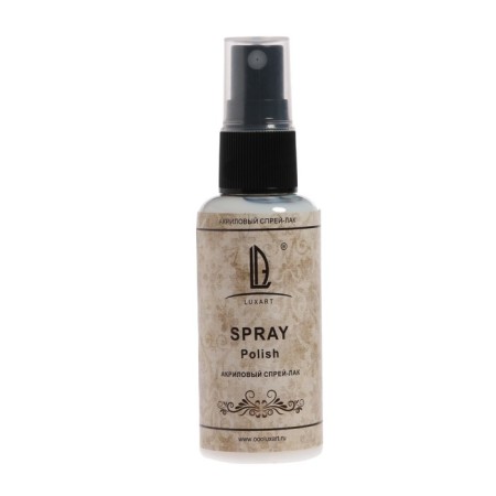 Polyurethane varnish 50 ml (spray), half -materials, luxart luxspray, not sticky, water base, finish