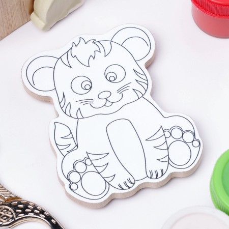 Tiger coloring, reusable, 8x6.5 cm-1