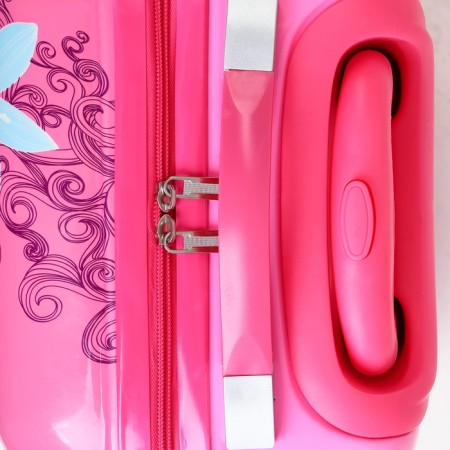 Small suitcase 18 "on a zipper, pink color-5