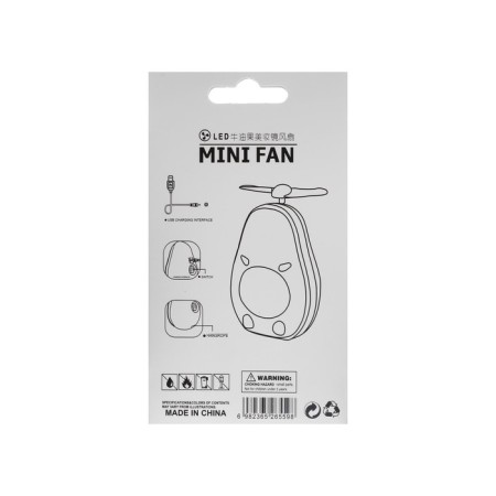 KZ-08 mirror, backlight, mini-fan, battery, 500 mAh, 7 x 4 x 11 cm, mix-11