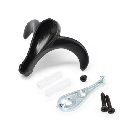 Furniture hook CAPPIO CLOWN, two -rod, zinc, black color-6